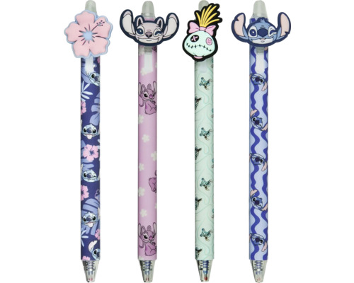 Vier Stifte mit Disney Lilo und Stitch Motiven