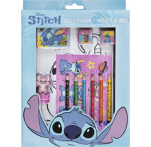 Disney Stitch Kreativbox mit Notizblock, Bleistiften, Radiergummis und Spitzer