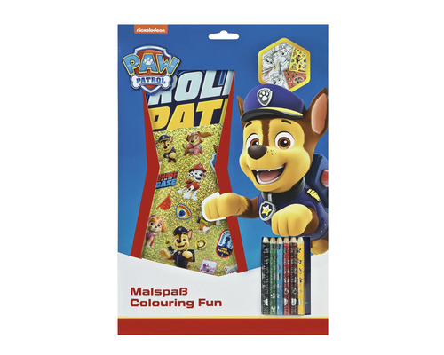 Paw Patrol Malset mit Wachsmalstiften