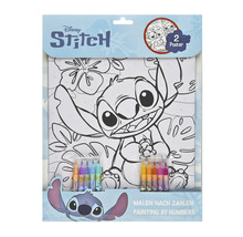 Malen nach Zahlen Set mit Disney Stitch Motiv und zwei Postern