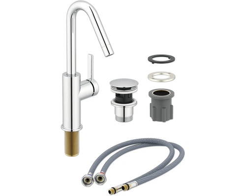 Waschtischarmatur mit Zubehör