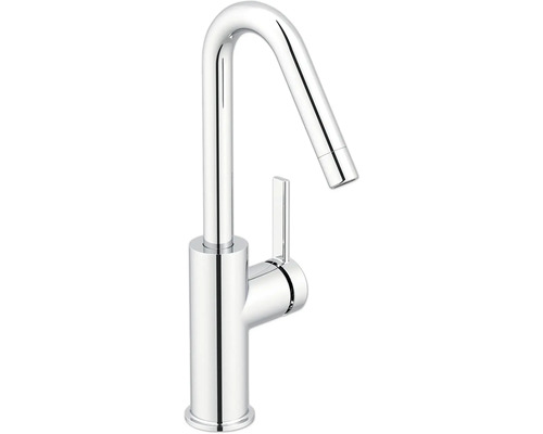 Küchenarmatur aus Metall mit hohem Auslauf