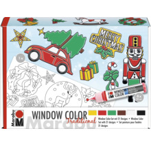 Marabu Window Color Set mit Motiven zum Thema Weihnachten