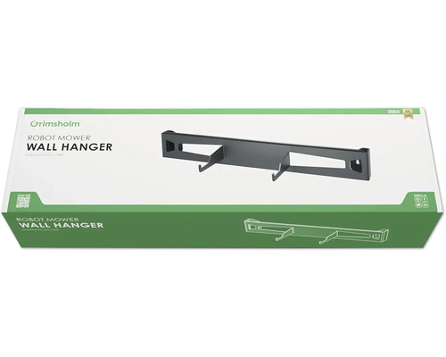 Verpackung einer Grimsholm Wandhalterung für Robotermäher