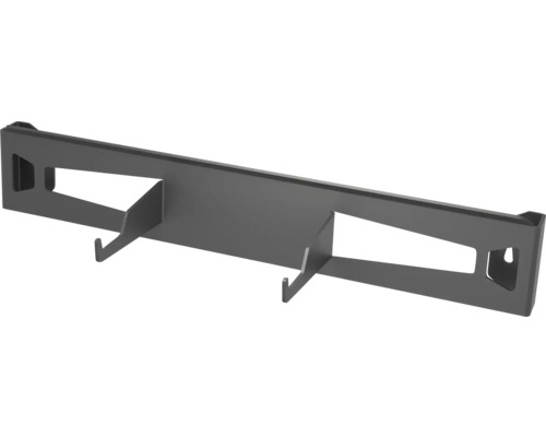 Metall-Wandhalterung mit zwei Haken zur Befestigung
