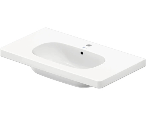DURAVIT Möbel-Waschtisch D-Code D-Code 85 cm weiß 03428500002 Waschtisch aus Sanitärkeramik mit Hahnloch und Überlauf