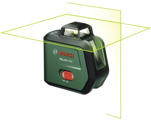 Bosch PLL 360-15G Linienlaser mit horizontaler und vertikaler Laserlinie