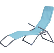 Liegestuhl mit verstellbarer Rückenlehne und Armlehnen