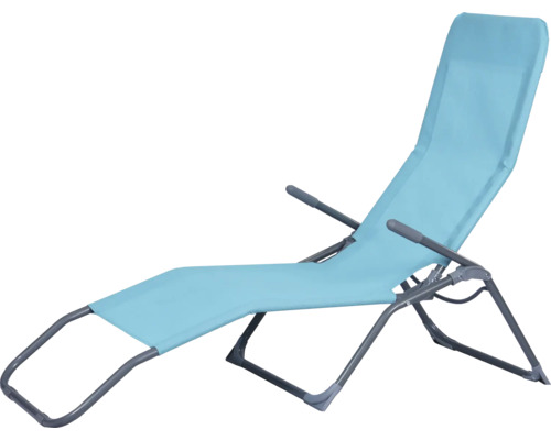 Liegestuhl mit verstellbarer Rückenlehne und Armlehnen