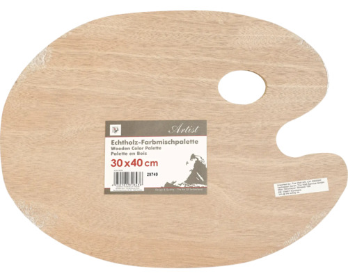 Holzfarbmischpalette mit den Maßen 30 x 40 cm