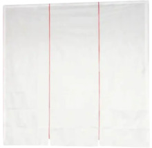 Weiße Verdunkelungsrollo mit Zugschnüren