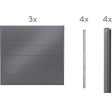 Zaunelement und Zaunpfosten für den Garten