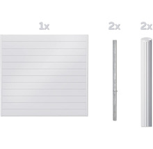 Zaunelement mit Zaunpfosten für den Garten