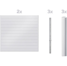 Zaunelement mit Pfosten für den Gartenbereich