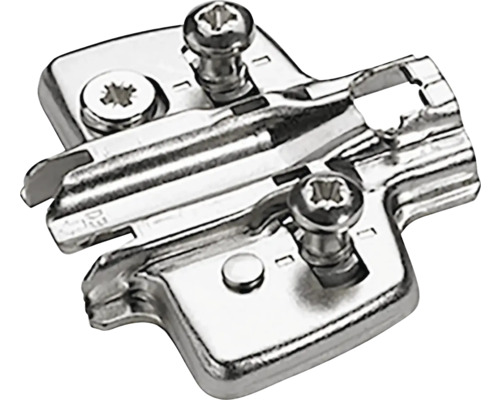 Möbelscharnier aus Metall mit Schrauben