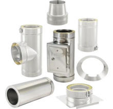 Edelstahlschornstein-Bauteile für den Schornsteinbau