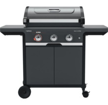 Gasgrill mit drei Brennern, Seitentischen und Unterschrank für den Außenbereich