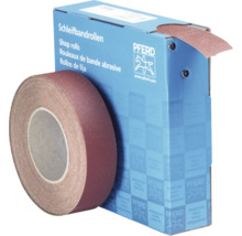 Schleifbandrolle neben einer Verpackung Schleifbandrollen von Pferd