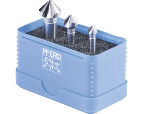 PFERD Kegelsenker Set in blauer Box