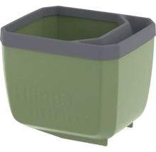 Kunststoff-Pflanzgefäß mit erhöhtem Einsatz