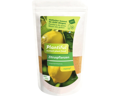 Plantiful Zitruspflanzen Dünger Nachfüllpackung in einer 600 Gramm Packung