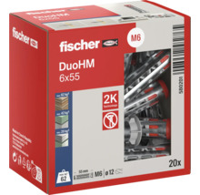 Fischer DuoHM 6x55 Universaldübel, 20 Stück, Verpackung