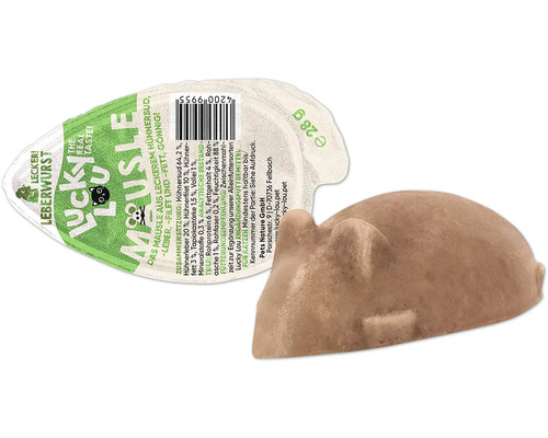 Lucky Lou Mausle Leberwurst für Katzen, Form einer Maus