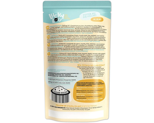 Lucky Lou Katzenfutter für wachsende Katzen