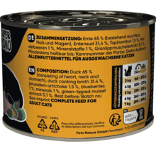 Dose Katzenfutter mit Entenfleisch für ausgewachsene Katzen