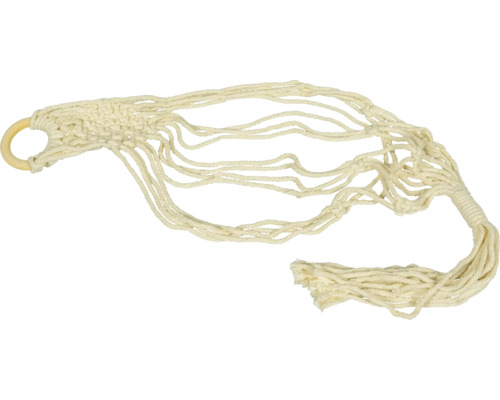 Pflanzenhänger aus Seil mit Holzring