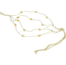 Pflanzenampel aus Baumwolle mit Holzperlen