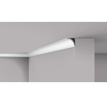 Eckansicht einer Decke mit Zierleisten