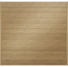 Holzzaun-Element mit horizontalen Brettern