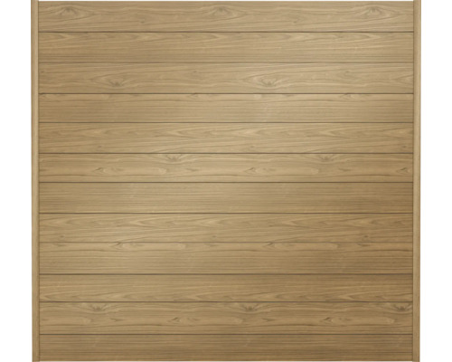 Holzzaun-Element mit horizontalen Brettern