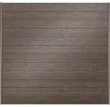 Holzzaun-Element mit waagerechter Bretterstruktur