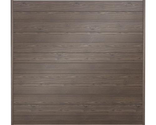 Holzzaun-Element mit waagerechter Bretterstruktur