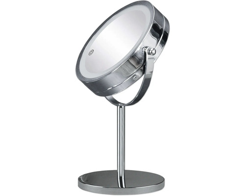 Kosmetikspiegel mit Standfuß und LED-Beleuchtung
