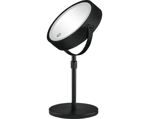 Schminkspiegel mit LED-Beleuchtung auf einem Standfuß
