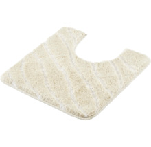 Beige WC-Vorleger mit Ausschnitt