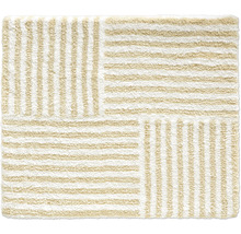 Quadratischer Teppich mit Streifenmuster
