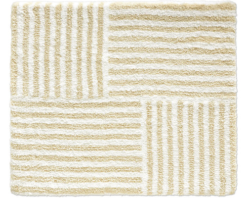 Quadratischer Teppich mit Streifenmuster