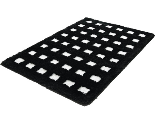 Rechteckiger Badteppich mit quadratischem Muster