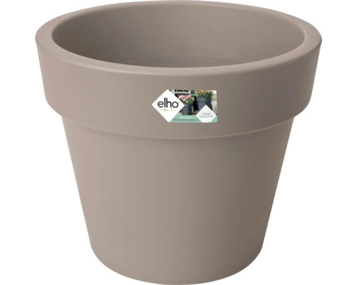 Pflanztopf Elho Green Basics Top Planter Kunststoff Ø 30 cm H 25 cm taupe Blumentopf aus Kunststoff