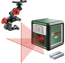 Bosch Quigo Kreuzlinienlaser mit Universalhalterung und Batterien