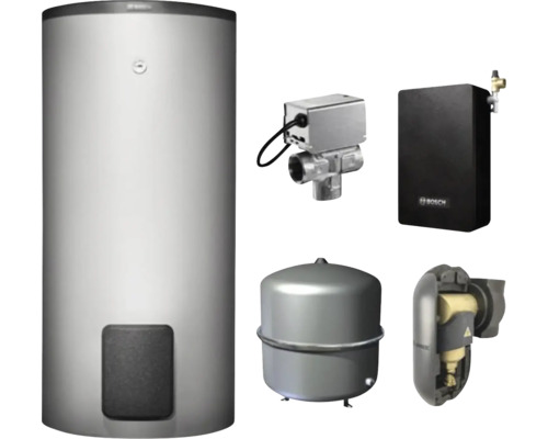 Warmwasserspeicher mit Zubehörteilen