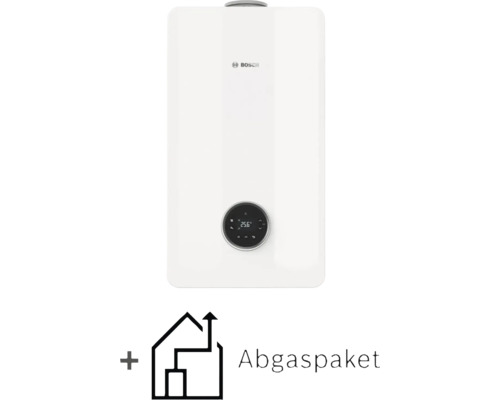 Bosch Logo. Gasheizgerät mit Abgaspaket