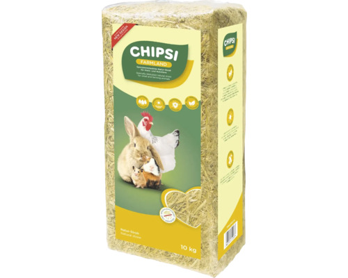Ballen Chipsi Farmland Natur Stroh für Kleintiere, 10 kg