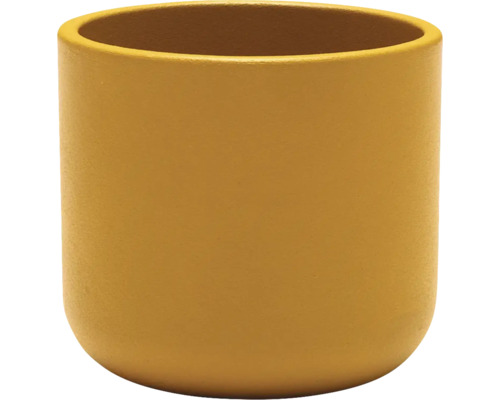 Gelber Pflanztopf