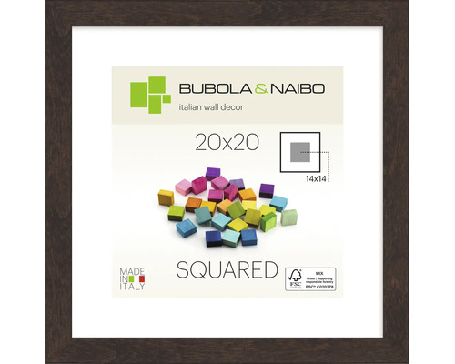 Bubola und Naibo Bilderrahmen 20x20 mit FSC Siegel