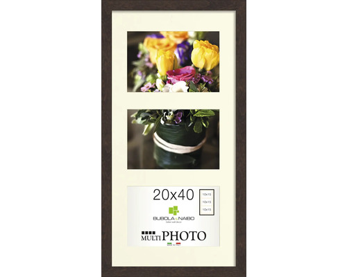 Bilderrahmen für drei Fotos, Format 20x40